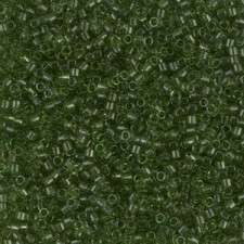 Miyuki delica beads 15/0 - Transparent olive DBS-1107